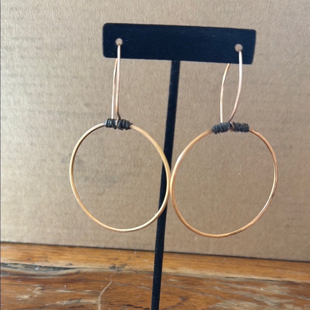 Hoop earrings.